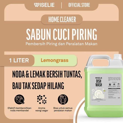 Sabun untuk membersihkan alat makan yang higienis aroma lemongrass