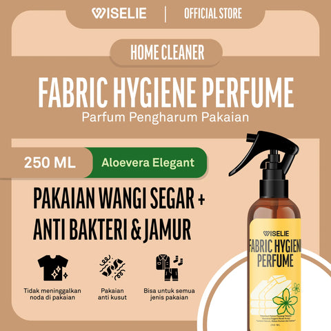 Wiselie Fabric Hygiene Perfume aroma Aloevera Elegant ukuran 250ml