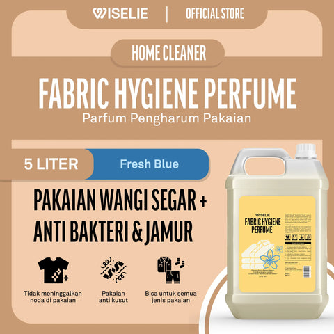 Wiselie Fabric Hygiene Perfume aroma Fresh Blue ukuran 5 liter