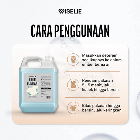 Cara menggunakan deterjen cair higienis