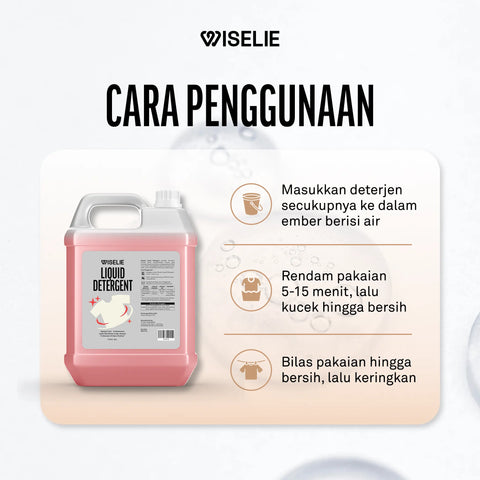 Cara menggunakan deterjen cair higienis