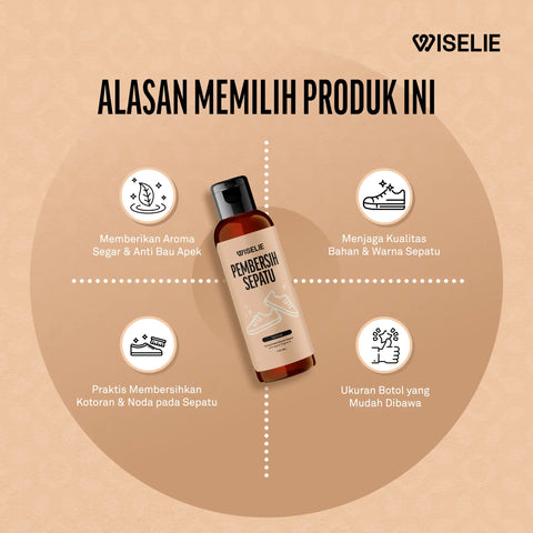 Wiselie pembersih sepatu praktis untuk membersihkan sepatu kotor
