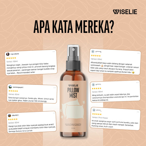 Testimoni pelanggan pillow mist untuk melegakan pernafasan