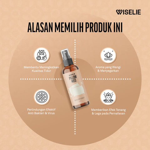 Wiselie Pillow Mist Aromatherapy pengharum tempat tidur