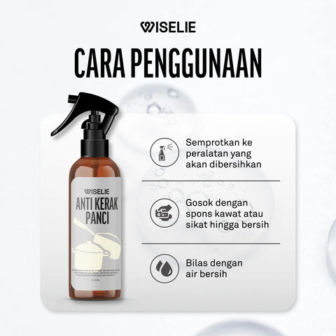 Cara menghilangkan kerak panci gosong dengan semprotan anti kerak