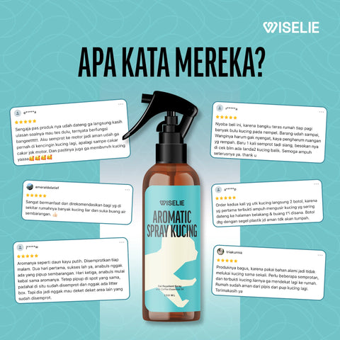 Testimoni pelanggan yang telah membeli semprotan pengusir kucing