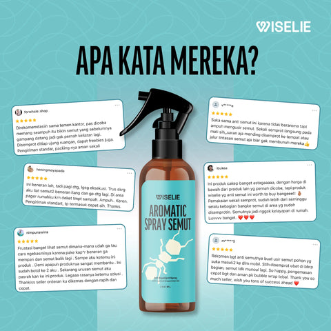 Testimoni pelanggan yang telah menggunakan semprotan anti semut wiselie