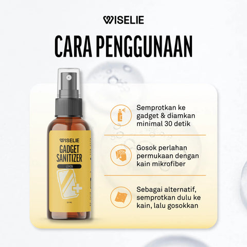 Cara membersihkan gadget yang kotor dengan cairan pembersih anti bakteri