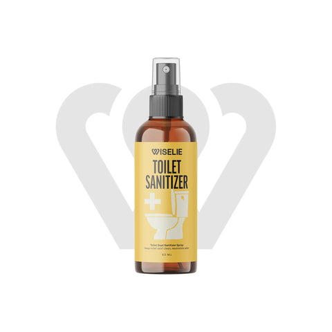 Wiselie Toilet Seat Sanitizer disemprotkan ke dudukan toilet