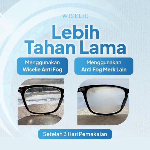 Wiselie Cairan Pembersih Kacamata Anti Fog Pembersih Kacamata Spray Anti Fog Pembersih Kacamata AntiFog Anti Embun Anti Uap Pembersih Lensa