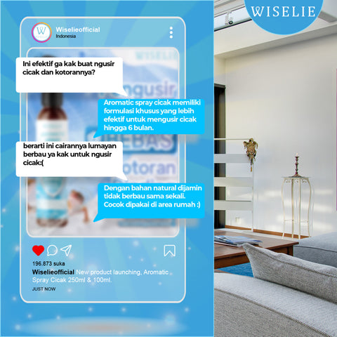 Wiselie Aromatic Spray Cicak Pengusir Cicak Dijamin Ampuh 100%