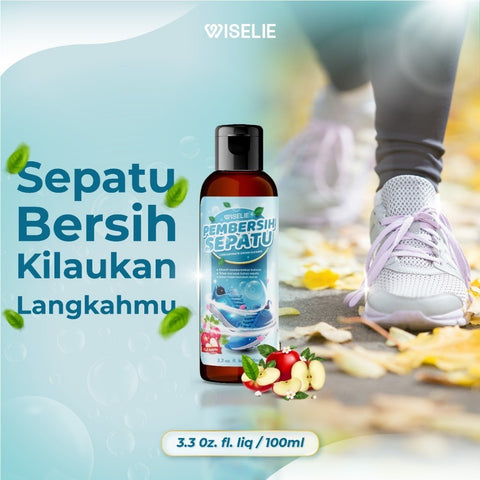 Wiselie Konsentrat Pembersih Sepatu Aroma Buah Membersihkan Sepatu Praktis dan Mudah Tanpa Bilas
