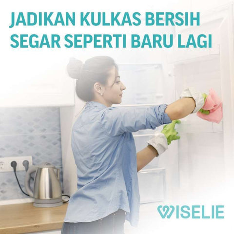 Wiselie Pembersih Kulkas Anti Bau Dilengkapi Anti Bakterial Tidak Meninggalkan Residu Kulkas Bersih dan Segar