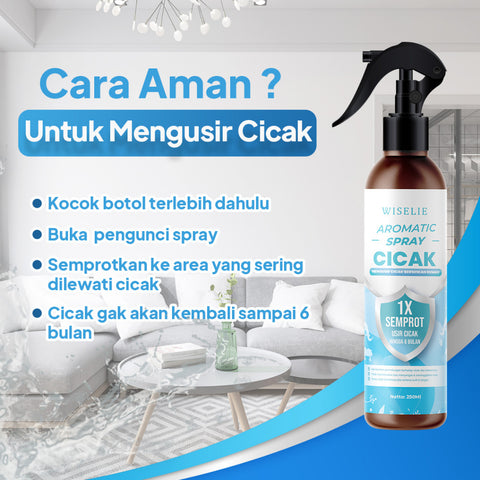 Wiselie Aromatic Spray Cicak Pengusir Cicak Dijamin Ampuh 100%