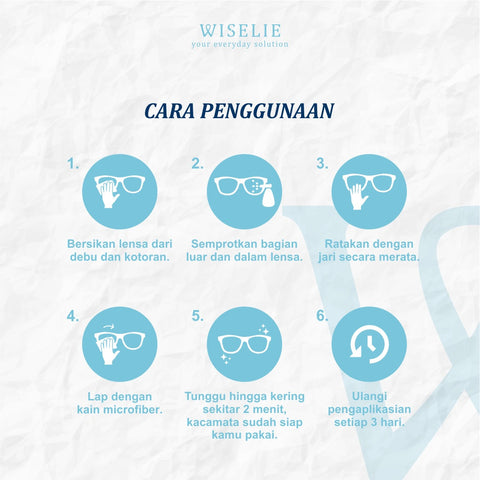 Cairan Pembersih Kacamata Pembersih Lensa Wiselie Kacamata Lens cleaner Kacamata Layar Hp Termurah