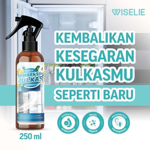 Wiselie Pembersih Kulkas Anti Bau Dilengkapi Anti Bakterial Tidak Meninggalkan Residu Kulkas Bersih dan Segar