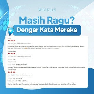 Wiselie Deodorant Spray Anti Bau Badan Penghilang Bau Ampuh Hingga 24jam Deodorant Bahan Alami Non Alkohol Aman Untuk Kulit