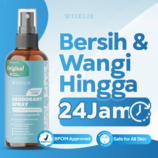 Wiselie Deodorant Spray Anti Bau Badan Penghilang Bau Ampuh Hingga 24jam Deodorant Bahan Alami Non Alkohol Aman Untuk Kulit