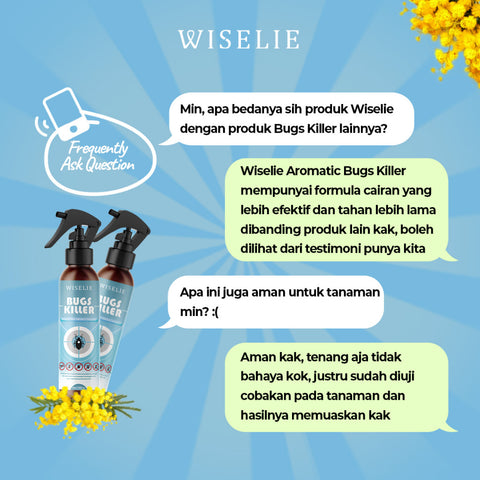 Wiselie Spray Pembasmi Serangga Bugs Killer Organik Bahan Alami Pembunuh Serangga Pembunuh Kutu