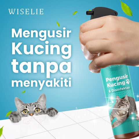 Wiselie Pengusir Kucing Ampuh 100% Bahan Alami Aman Untuk Tumbuhan