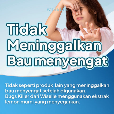 Wiselie Spray Pembasmi Serangga Bugs Killer Organik Bahan Alami Pembunuh Serangga Pembunuh Kutu