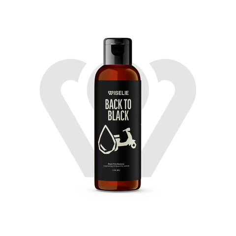 Wiselie Back to Black untuk membantu merapikan tampilan body motor hitam yang mulai kusam