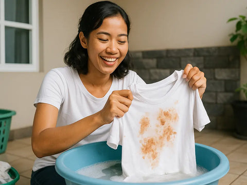 Kenapa Deterjen Saja Nggak Cukup untuk Hilangkan Noda Membandel di Pakaian?