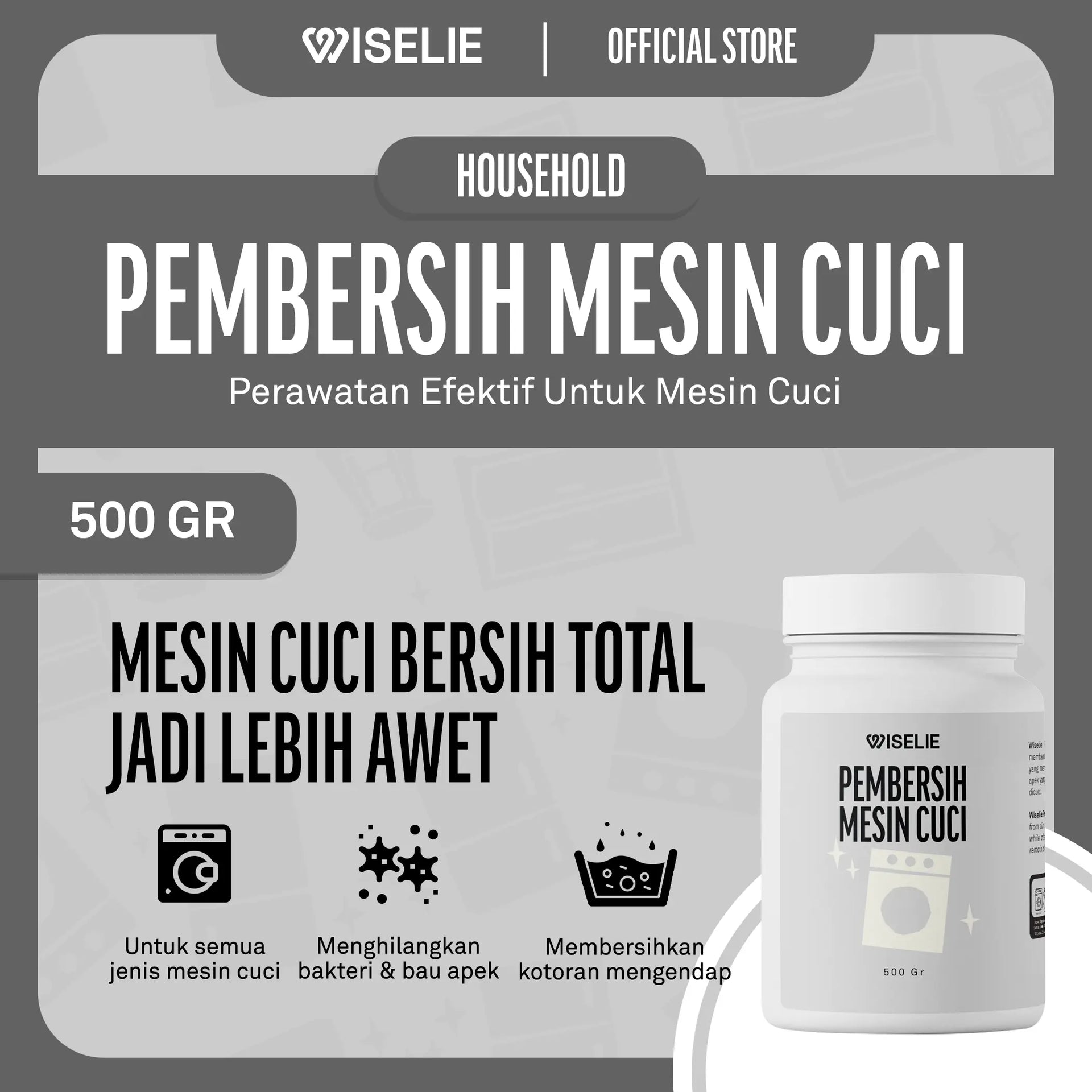 Wiselie Pembersih Mesin Cuci