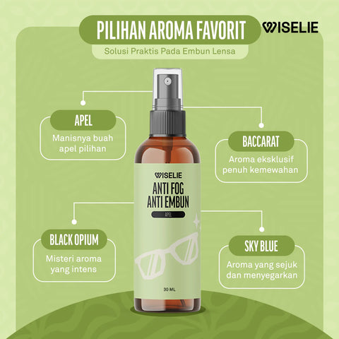 Varian aroma favorit dari produk pembersih lensa anti embun wiselie