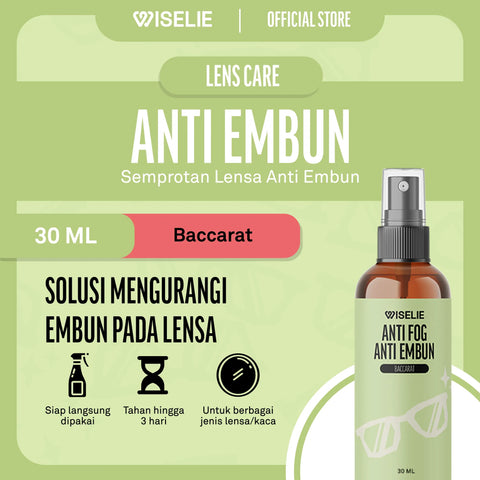Produk semprotan pembersih lensa anti embun anti fog wiselie