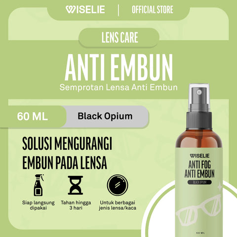 Produk semprotan pembersih lensa anti embun anti fog wiselie