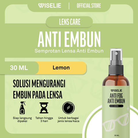 Produk semprotan pembersih lensa anti embun anti fog wiselie
