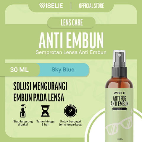 Produk semprotan pembersih lensa anti embun anti fog wiselie