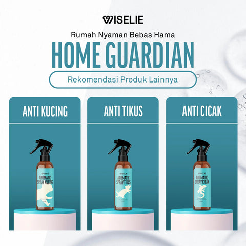 Wiselie Paket Bundling 6 Pcs Lebih Hemat Spray Pengusir Anti Hama Cicak, Semut, Kecoa, Rayap, Tungau, Kucing dan Tikus Kemasan 250ml