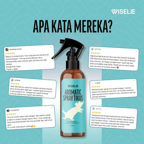 Testimoni pelanggan yang telah membeli semprotan anti tikus alami
