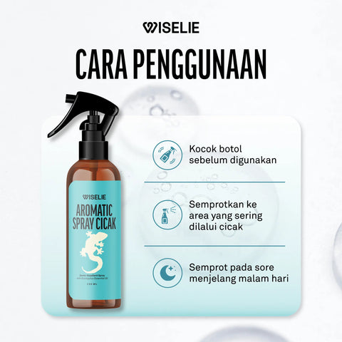 Wiselie Bundling Aromatic Spray Anti Cicak 250ml dan Aromatic Spray Anti Tikus 250ml