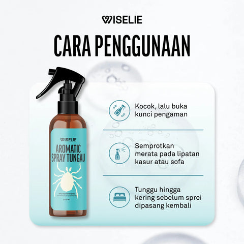 Cara menghilangkan tungau kasur dengan semprotan pembasmi tungau
