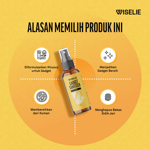 Wiselie Gadget Sanitizer membersihkan gadget apapun dari debu dan kotoran lainnya