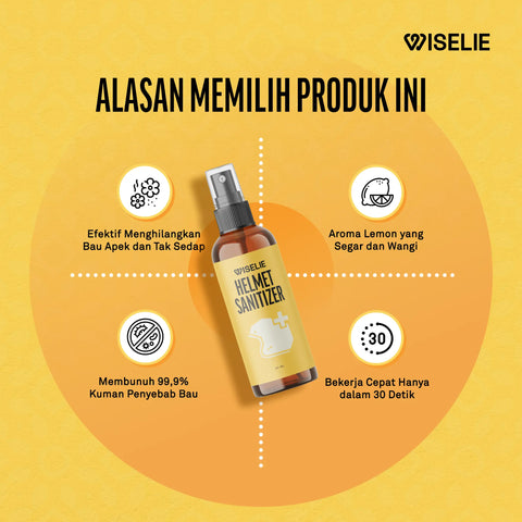 Wiselie Helmet Sanitizer parfum penghilang bau helm