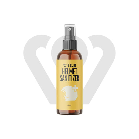 Wiselie Helmet Sanitizer disemprotkan ke dalam helm