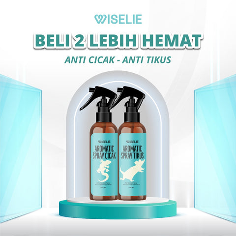 Wiselie Bundling Aromatic Spray Anti Cicak 250ml dan Aromatic Spray Anti Tikus 250ml
