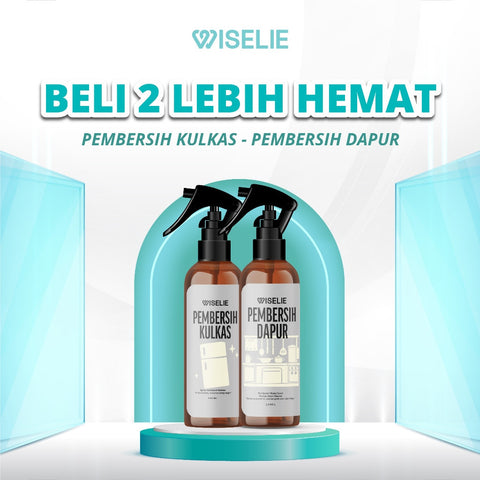 Wiselie Paket Bundling Pembersih Kulkas 250 ml dan Pembersih Dapur 250ml