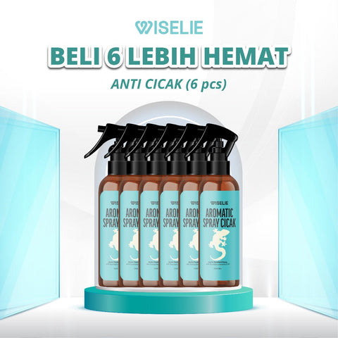 Wiselie Paket Bundling 6 Pcs Lebih Hemat Spray Pengusir Anti Hama Cicak, Semut, Kecoa, Rayap, Tungau, Kucing dan Tikus Kemasan 250ml