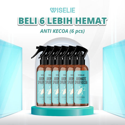 Wiselie Paket Bundling 6 Pcs Lebih Hemat Spray Pengusir Anti Hama Cicak, Semut, Kecoa, Rayap, Tungau, Kucing dan Tikus Kemasan 250ml