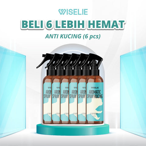 Wiselie Paket Bundling 6 Pcs Lebih Hemat Spray Pengusir Anti Hama Cicak, Semut, Kecoa, Rayap, Tungau, Kucing dan Tikus Kemasan 250ml