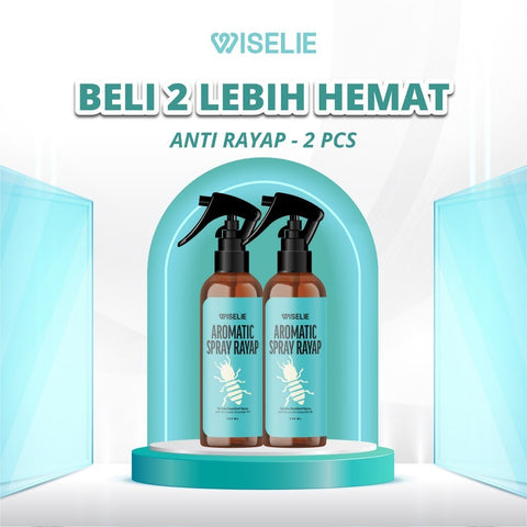 Wiselie Paket Bundling Beli 2 Lebih Hemat Spray Pengusir Anti Hama Cicak, Semut, Kecoa, Rayap, Tungau, Kucing dan Tikus Kemasan 250ml