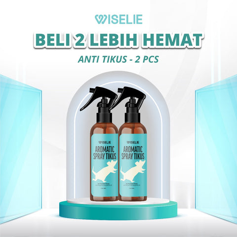 Wiselie Paket Bundling Beli 2 Lebih Hemat Spray Pengusir Anti Hama Cicak, Semut, Kecoa, Rayap, Tungau, Kucing dan Tikus Kemasan 250ml