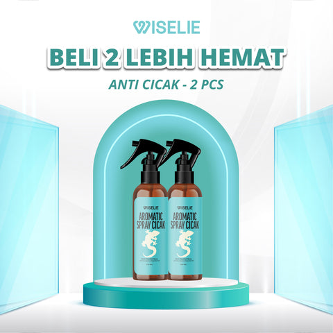 Wiselie Paket Bundling Beli 2 Lebih Hemat Spray Pengusir Anti Hama Cicak, Semut, Kecoa, Rayap, Tungau, Kucing dan Tikus Kemasan 250ml