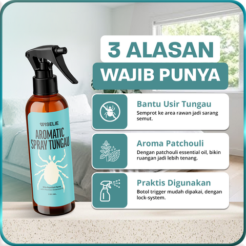 Wiselie Aromatic Spray Anti Tungau 250ml