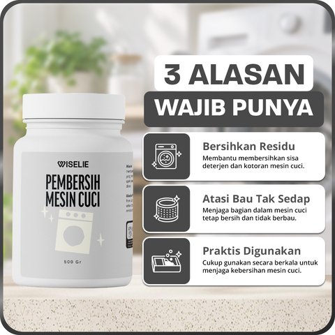 Wiselie Pembersih Mesin Cuci 500 g–1 kg